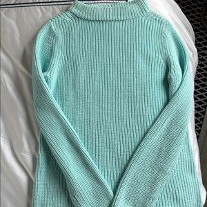 Talbots Seafoam Green Cowl Neck Sweater